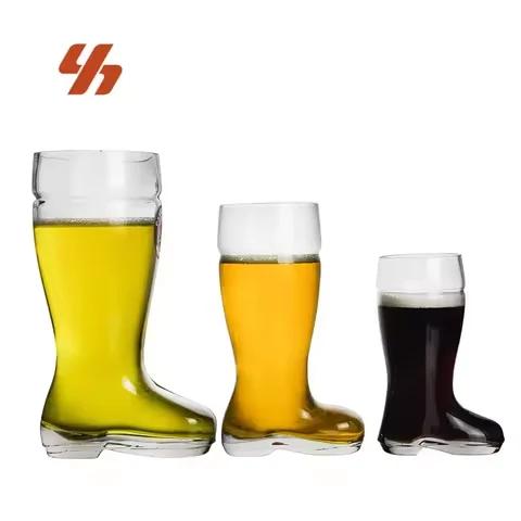 Creative Cute Shoe Boot Shape Beer Glasses Lead Free Clear Stein for Party and Bar Funny Water Juice Mug