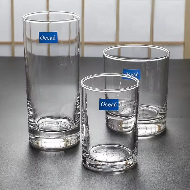 Multi Purpose Lead Free Clear Glass Tumbler Highball Cup for Tea Juice Beer Cold Drinks Home Restaurant Hotel Bar Wholesale