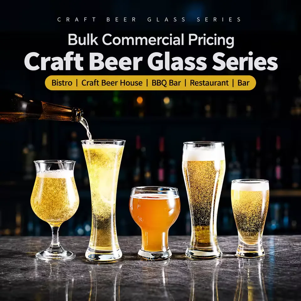 Wholesale Commercial Beer Glass Large Capacity Craft Beer Draft Beer Pint Glass for Bar Restaurant Hotel Custom Logo Use