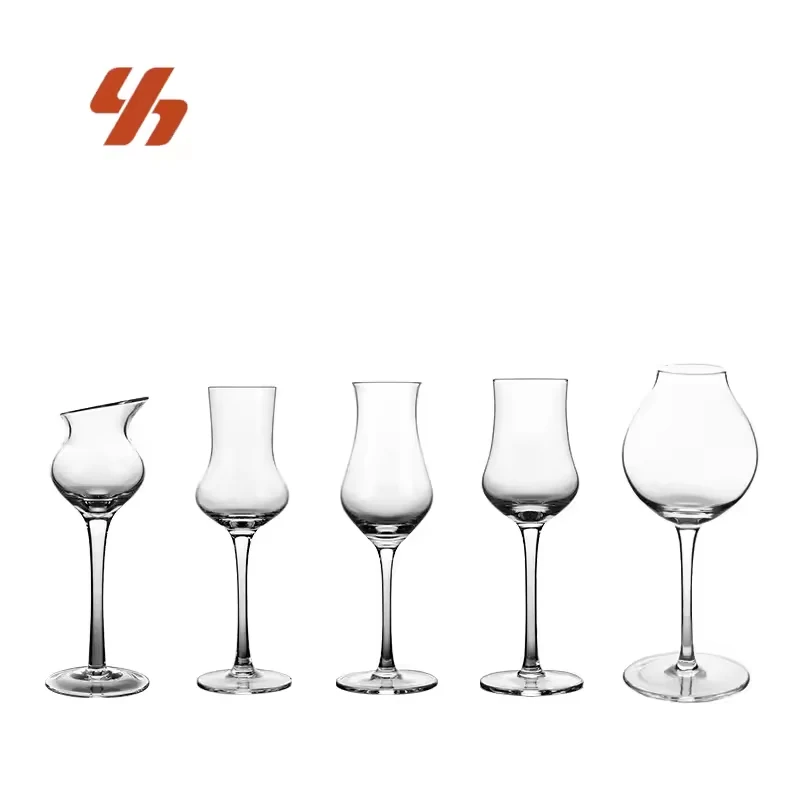 European Lead-Free Clear Crystal European Whiskey Glass Tulip Wine Tasting Snifter Cup Long Stem Tulip Whiskey Tasting Glass