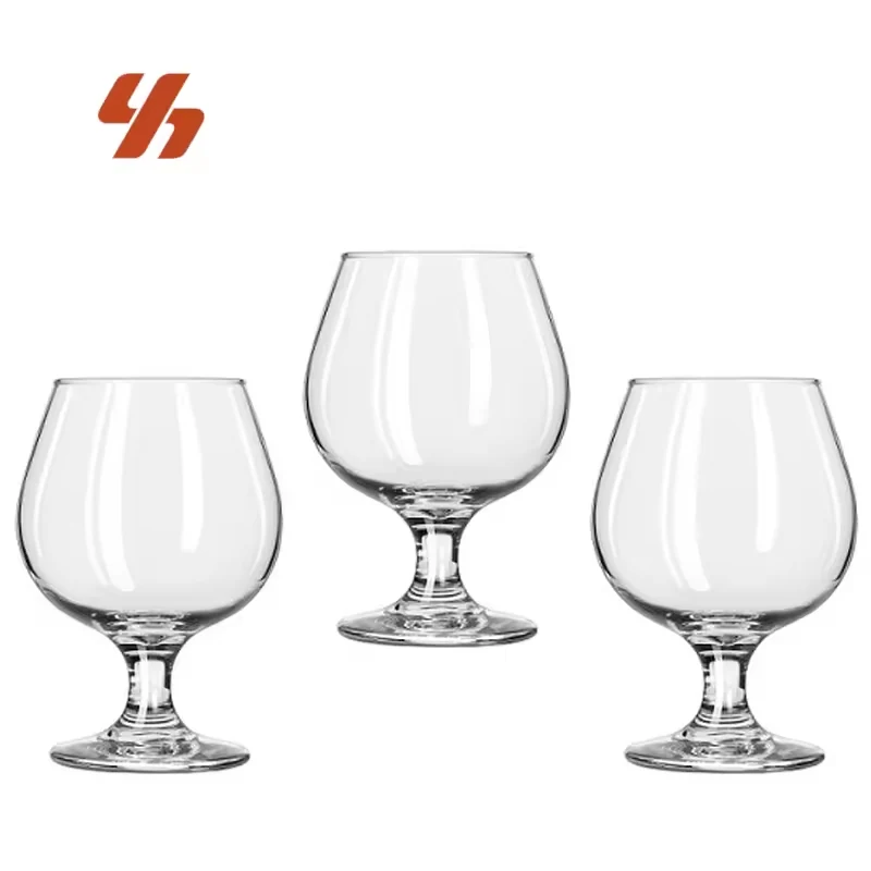 Wholesale Whiskey Glasses Hot Sale Custom Logo Red Wine Whiskey Glass Classical Brandy Snifter Goblet Design for Wedding Gifts
