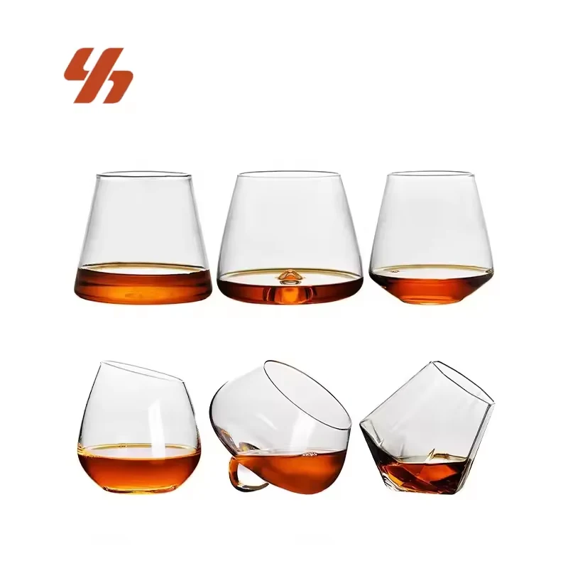 Wholesale Originality Ensemble De Verres a Whisky Whiskey Glasses Crystal Glass Cigar Glasses Whiskey Big Belly Cup