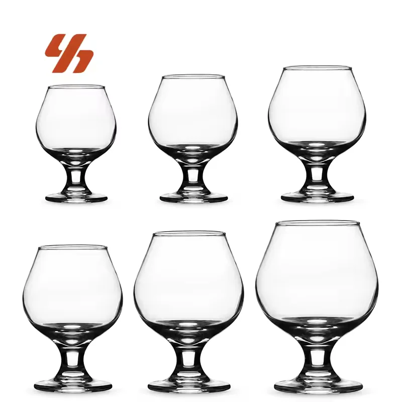 Premium Crystal Brandy Cognac Glass Low Stem Cocktail Goblet for Whiskey Red Wine Hotel Restaurant Bar Wholesale