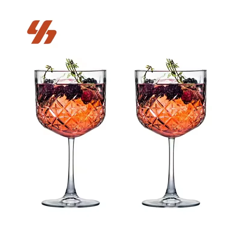 Factory Direct Creative Crystal Party Luxury Tall Glass Goblet Cup Martini Goblet Ice Cream Dessert Cocktail Glasses for bar