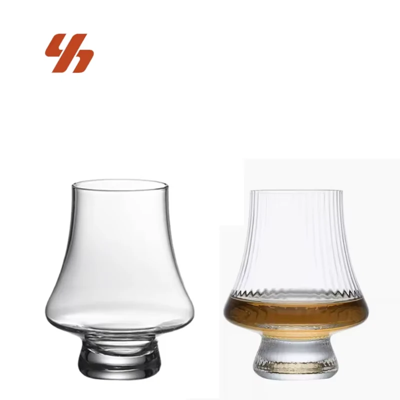 High Quality Custom Bourbon Whisky Crystal Glass Snifter Narrow Rim Tasting Glasses Heavy Whiskey Tasting Glass