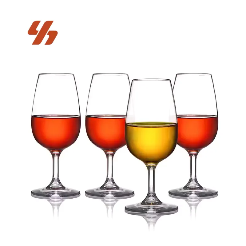 Wholesale Specialty Sommelier Whiskey Tasting Shot Glass Chateau Whisky Crystal Goblet Graceful Shape Sweet Long Wine Cups