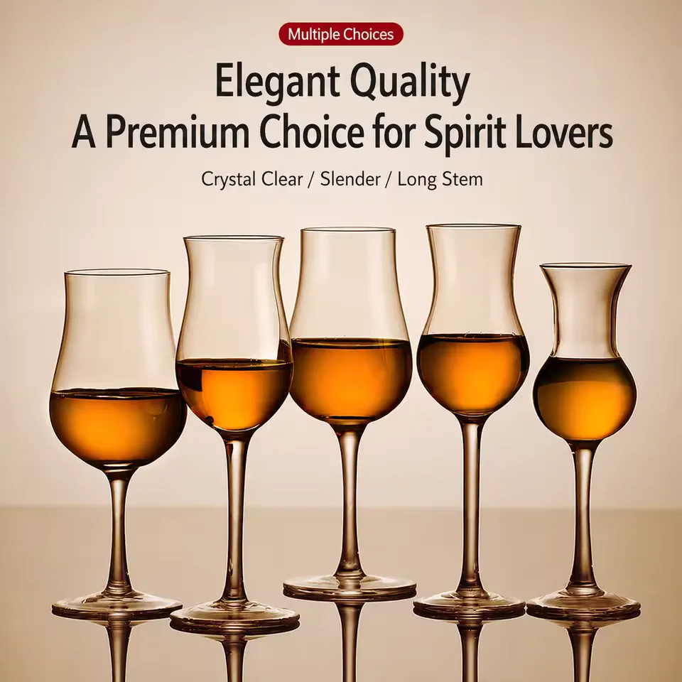 Professional Tulip Whisky Nosing Glass Lead Free Crystal Tasting Copita for Whiskey Aroma Ice Wine Spirits Bar Wholesale Use