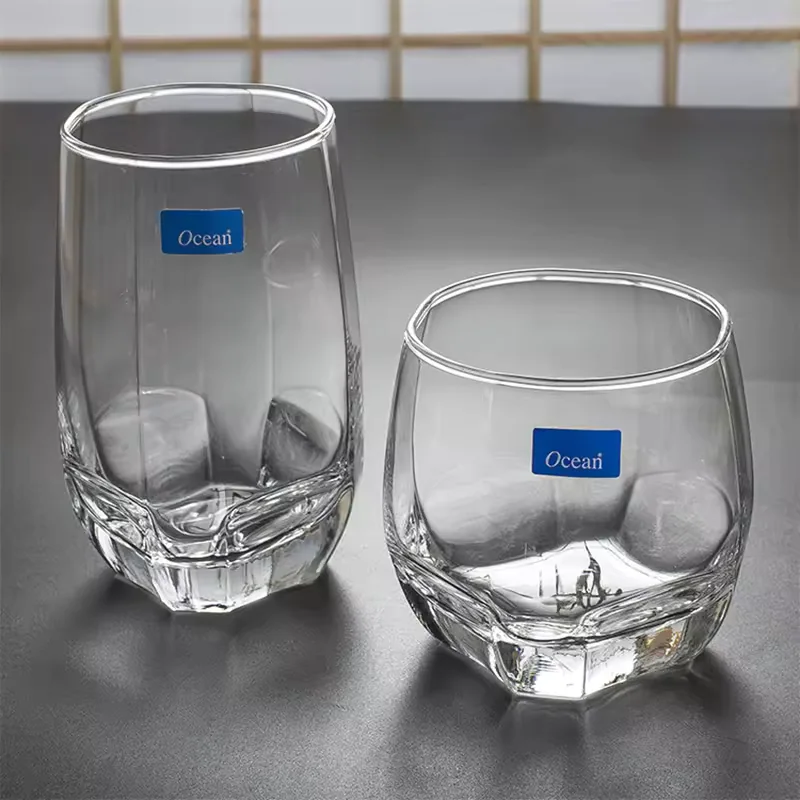 Wholesale Multi Purpose Whiskey Glass Drinking Tumbler for Ice Whisky Juice Milk Breakfast Hot Cold Beverages Custom Logo Use