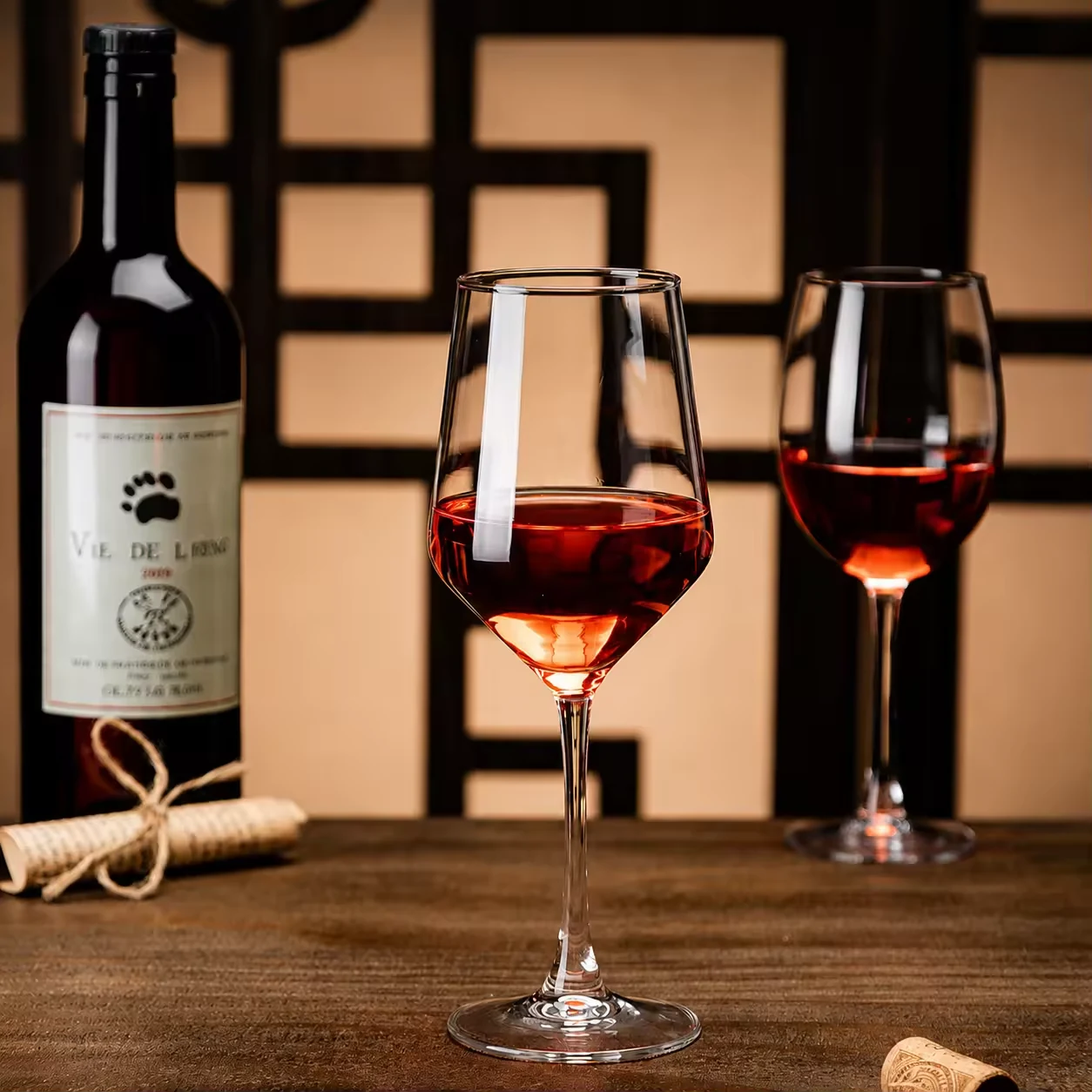 Lead-Free Octagon Wine Goblet