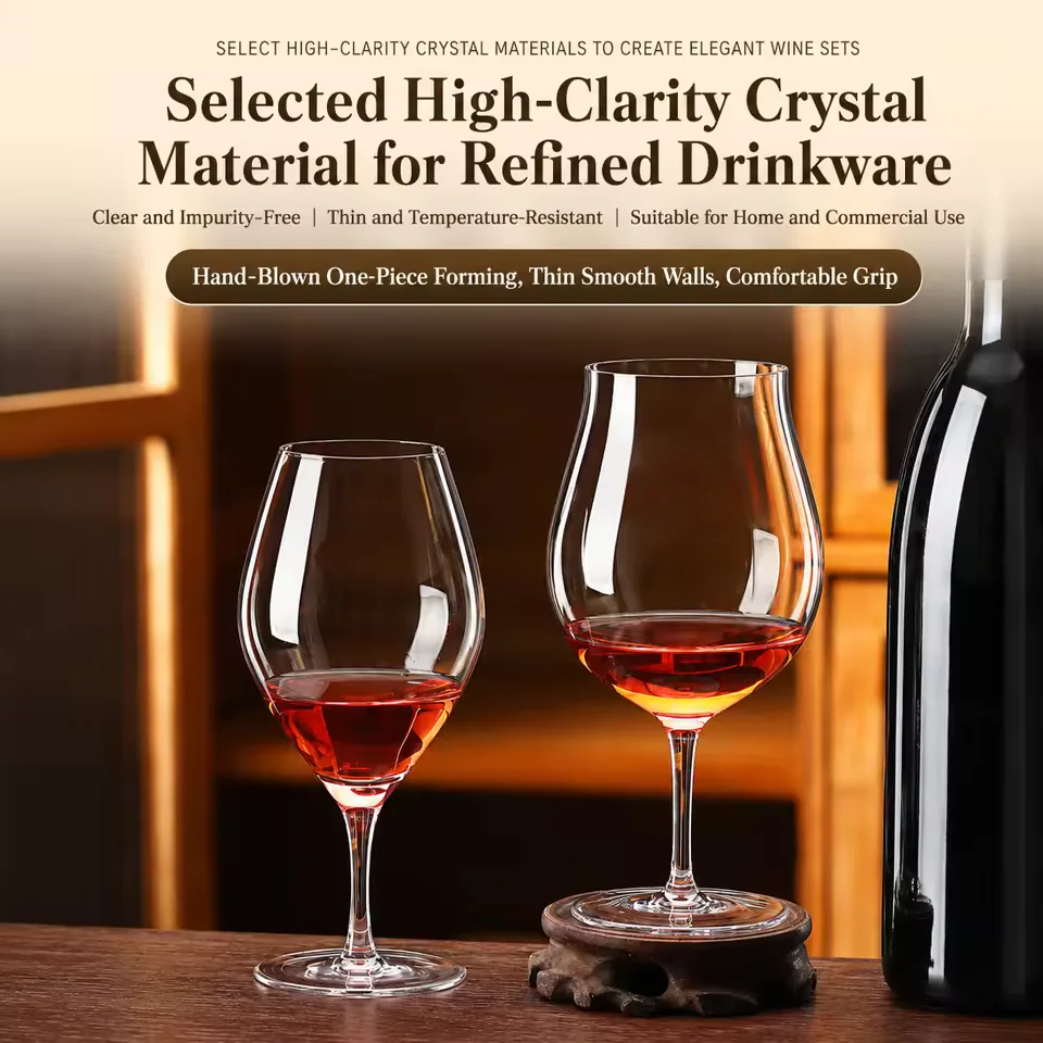 Japanese-Style Burgundy Wine Glass