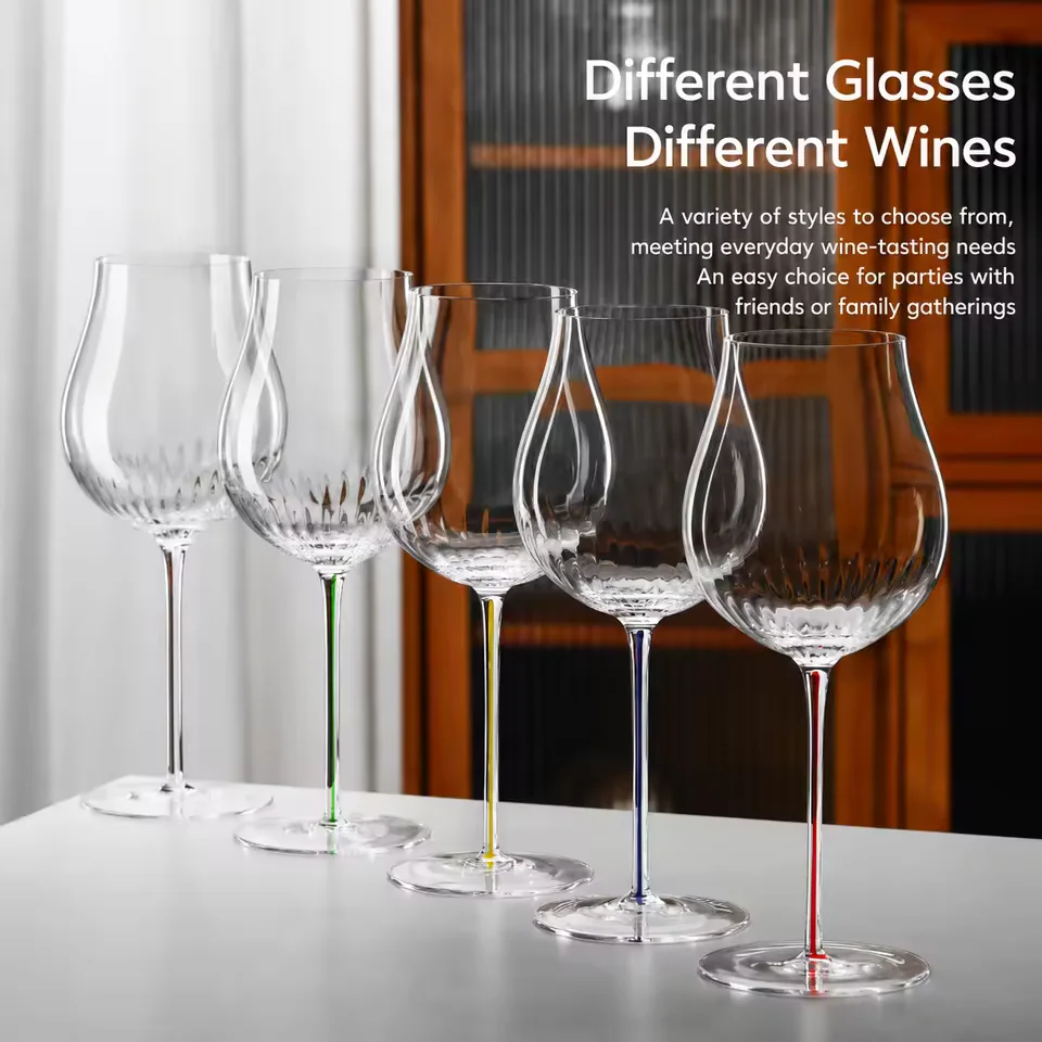 Colored-Stem Wine Glass