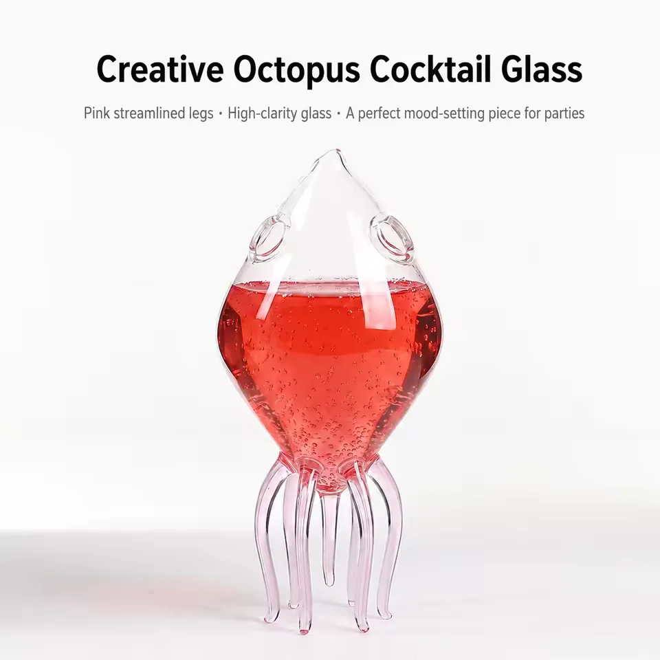 Jellyfish-Shaped Beverage Glass